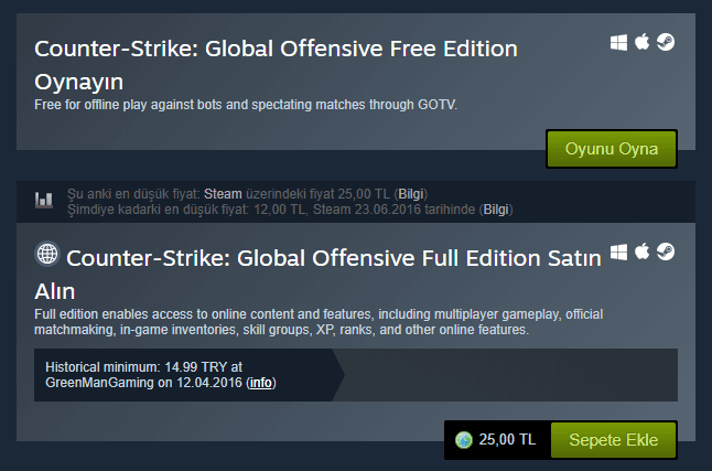 Counter-Strike: Global Offensive Free Edition