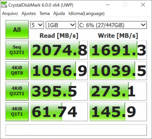 KingSpec M.2 PCIe NVMe SSD Hız Testi