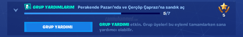 Fortnite Battle Royale Grup Yardımı